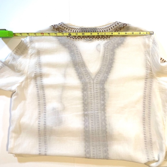 Karen Kane Boho Gorpcore Granola Earthy Women’s Small Peasant Top - Picture 12 of 14